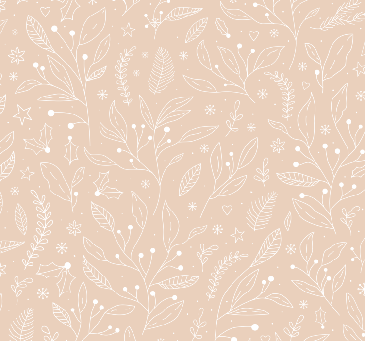 卷簾 浅褐色 圣诞植物 - TenStickers