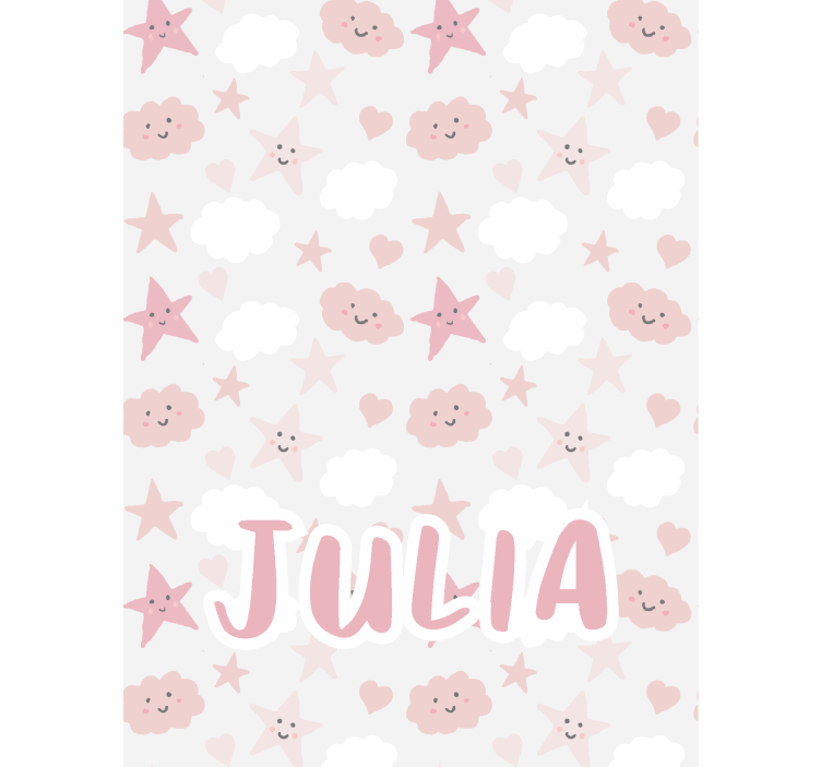 云雾缭绕的卷簾 快乐星 - TenStickers