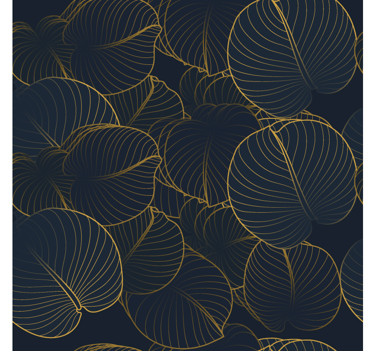 优雅的卷簾 大树叶图案 - TenStickers