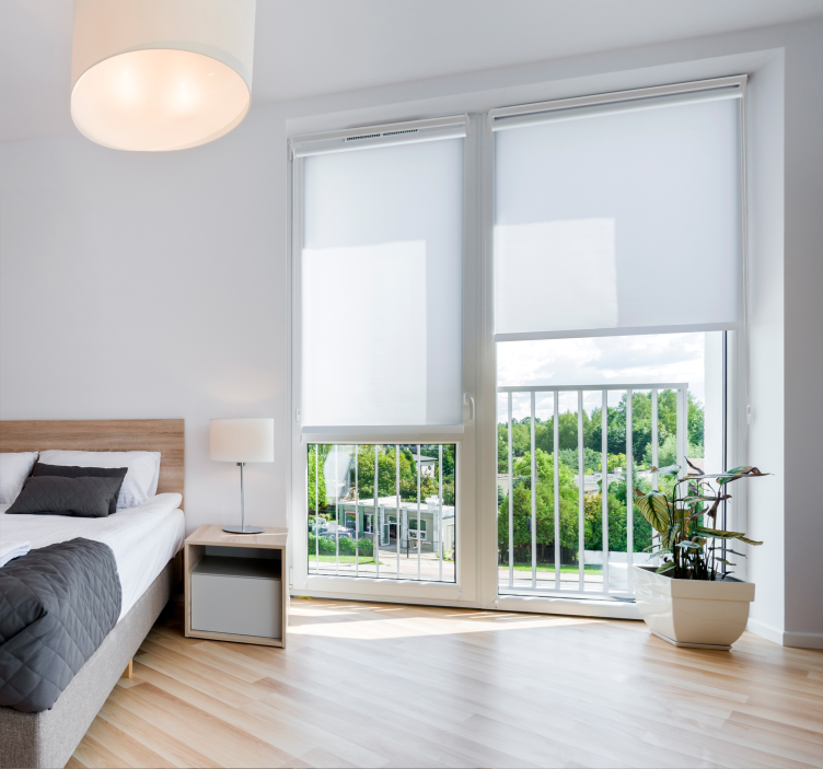 白色半透明百叶窗 - TenStickers