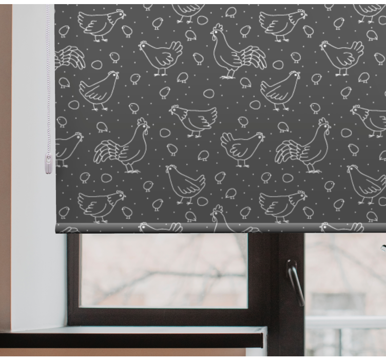 盲人宠物鸡与蛋 - TenStickers