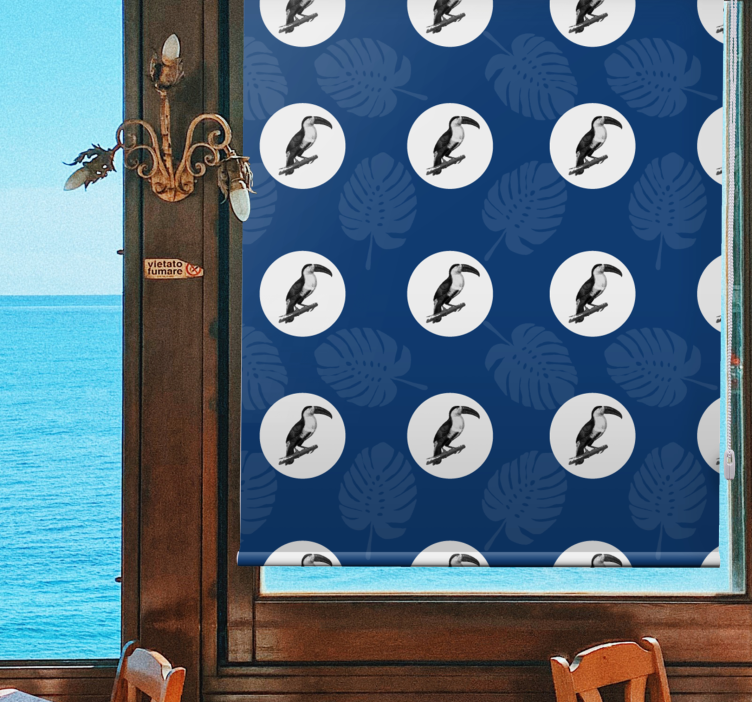 盲人宠物热带巨嘴鸟图案 - TenStickers