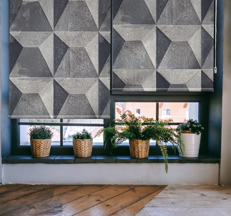 现代卷簾 béton brut质地 - TenStickers