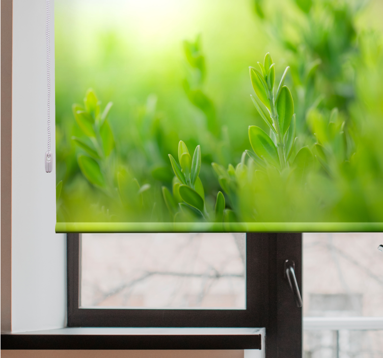 盲人花草带来郁郁葱葱的绿意画面 - TenStickers