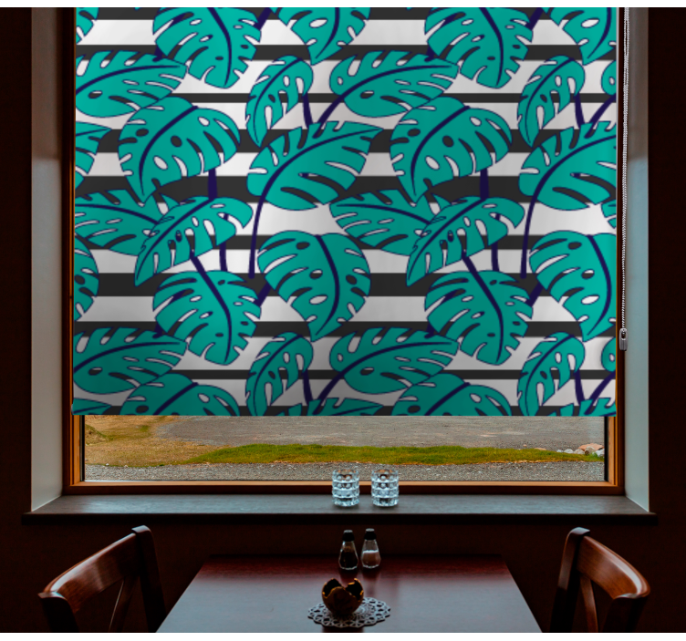 盲人花草展现丰盛叶片图案 - TenStickers