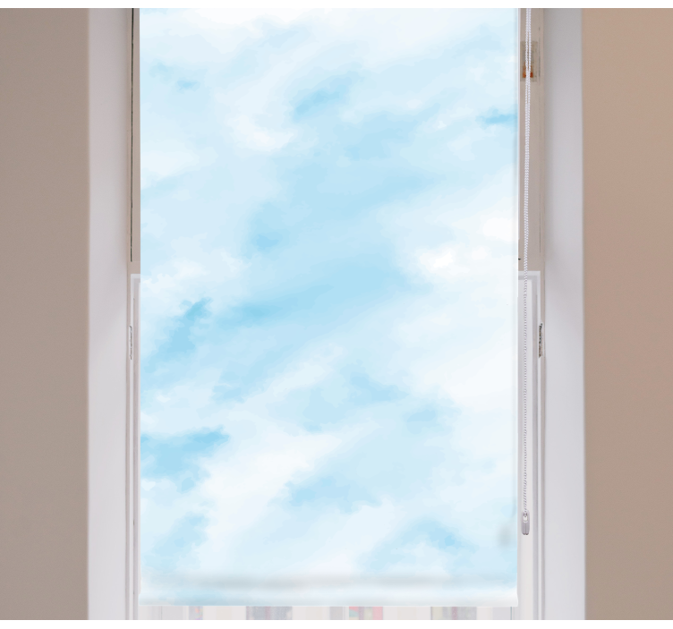 云雾缭绕的盲人蓝色模糊天空 - TenStickers