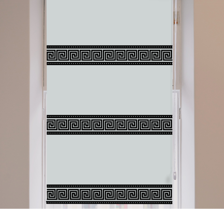 优雅的盲人几何黑色图案 - TenStickers