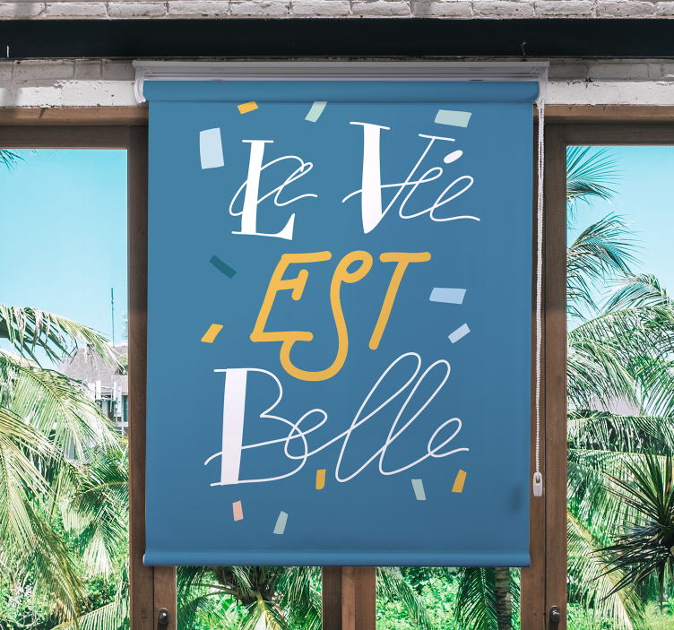 雅致文字主卧室百叶窗 - TenStickers