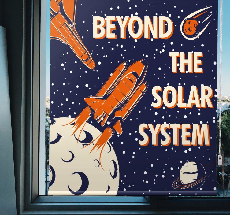 极客盲探索太空的冒险 - TenStickers