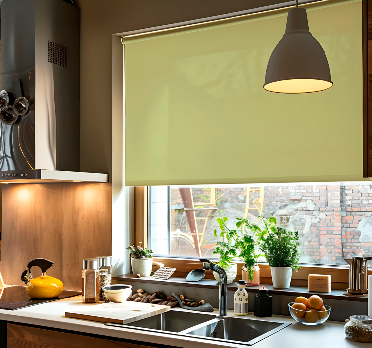 卷簾绿色 扁平橄榄色调 - TenStickers