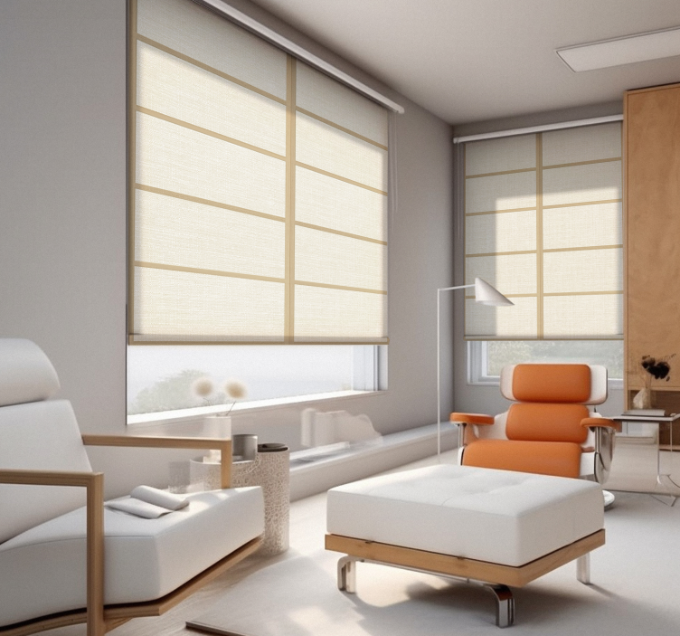 纹理和图案的卷簾 日式面板结构 - TenStickers