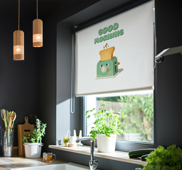 盲人厨房 早晨与烤面包机相伴 - TenStickers