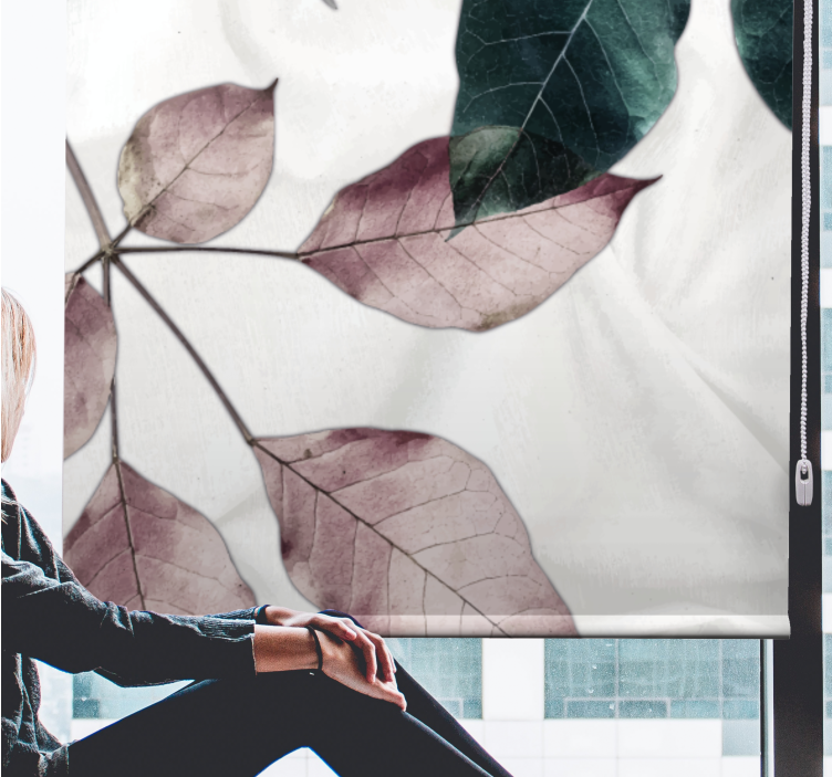 盲人客厅设计以植物叶子为主题 - TenStickers