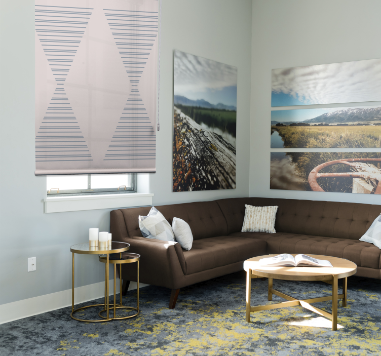 现代盲人优雅条纹图案 - TenStickers