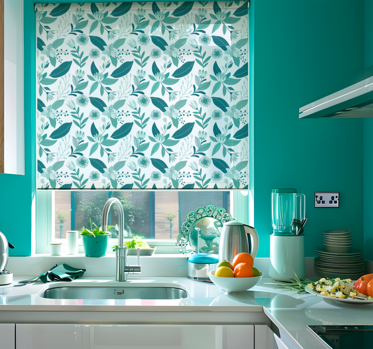 斯堪的纳维亚/北欧卷簾 北欧风格植物 - TenStickers