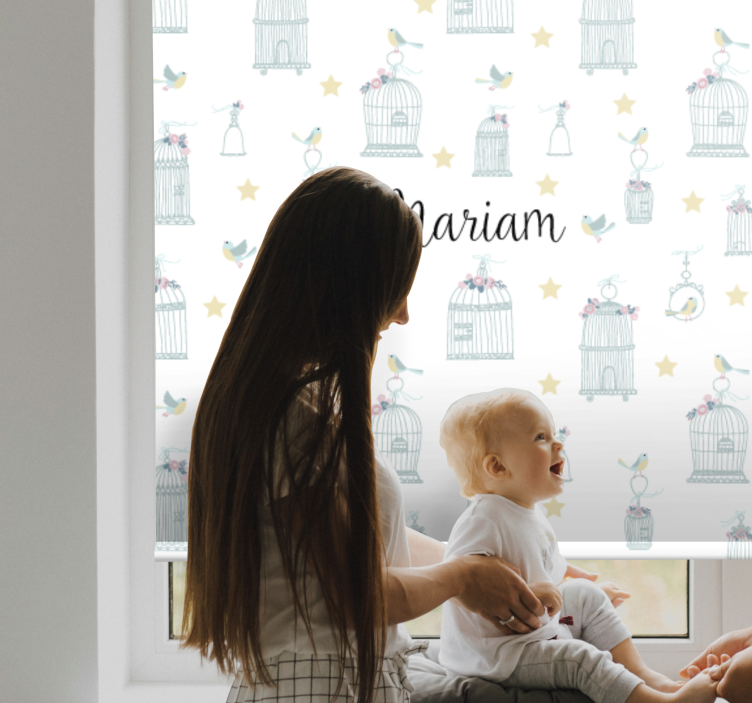 盲人苗圃定制鸟笼带名字 - TenStickers