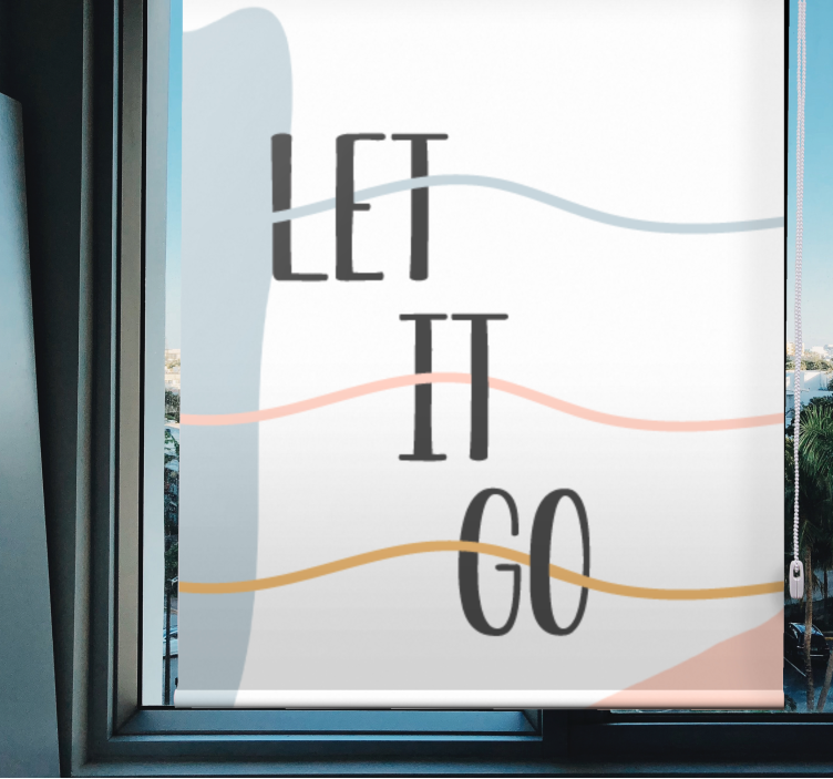 柔和的颜色让它去浴室卷簾 - TenStickers