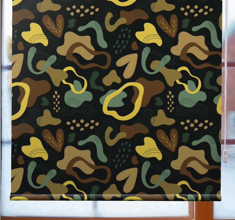 纹理和图案的盲人抽象叶子形状 - TenStickers