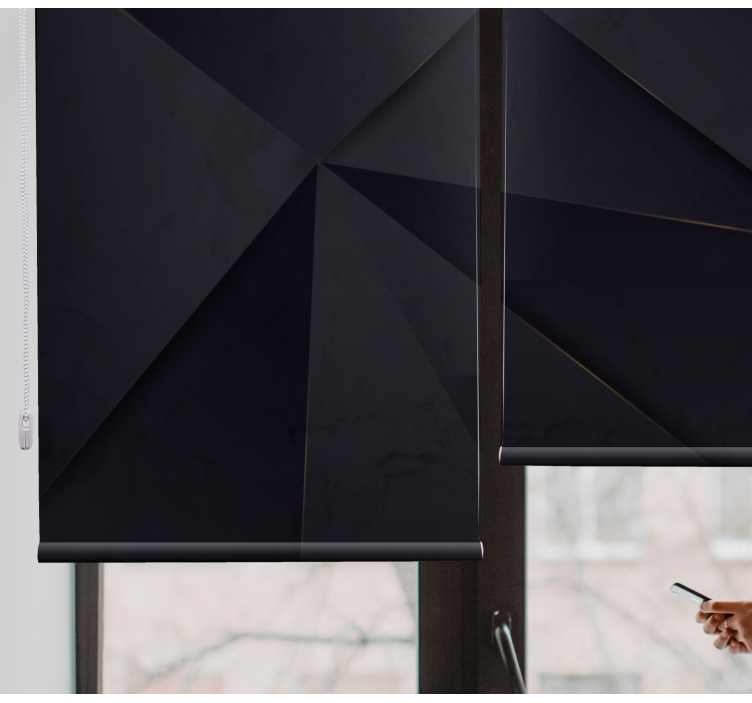 纹理和图案的盲人几何黑色图案 - TenStickers