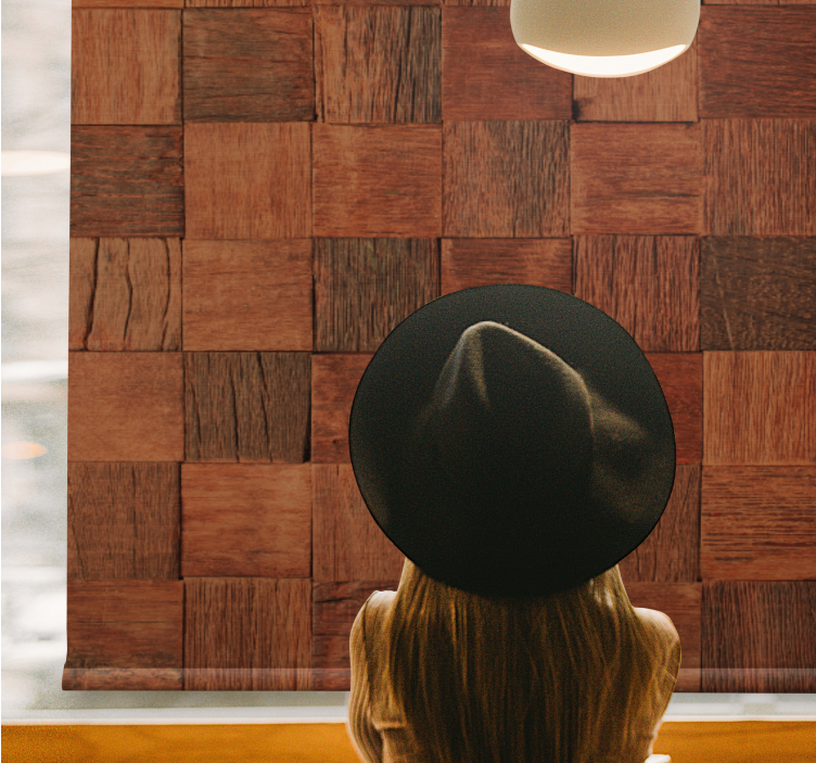 纹理和图案的盲人方形木板 - TenStickers