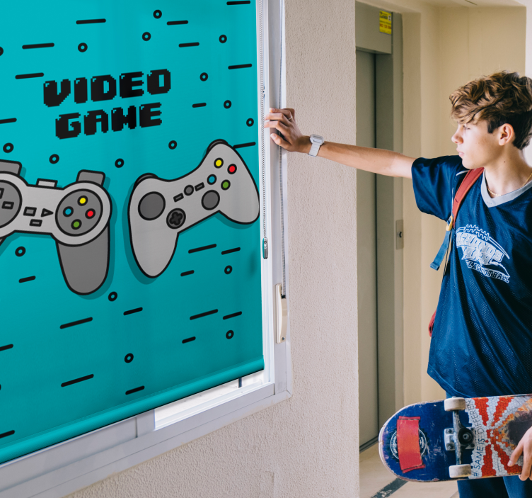 两个复古控制器极客卷帘 - TenStickers