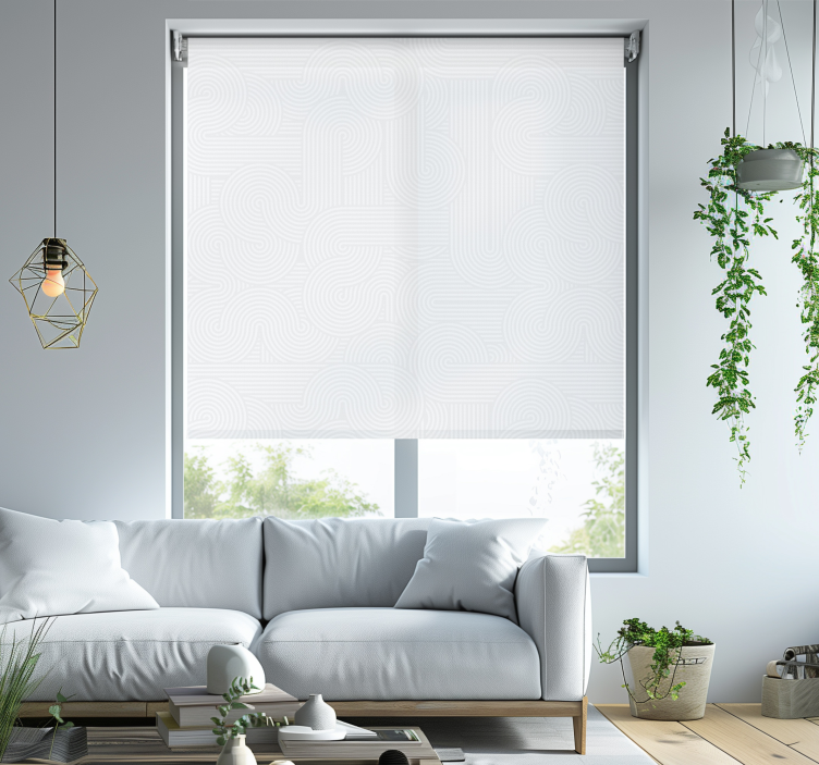 卷簾白色 条纹图案 - TenStickers