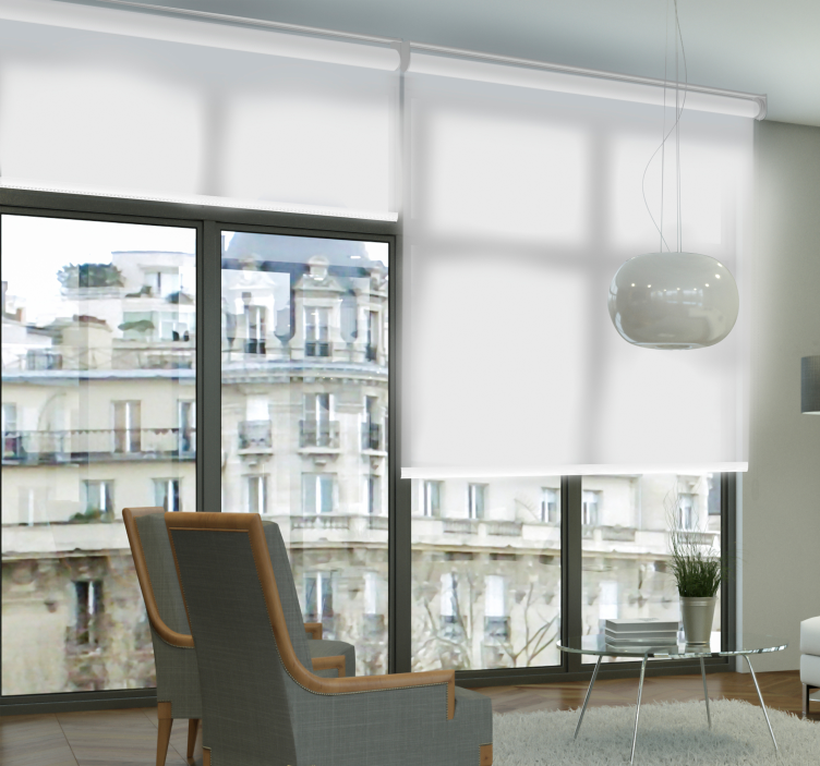 白色半透明百叶窗 - TenStickers