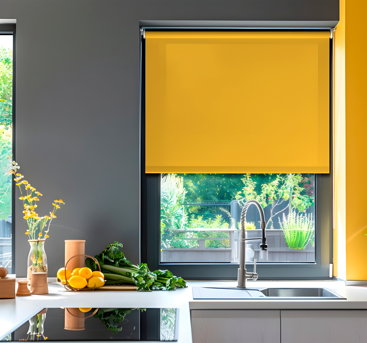 卷簾黄色 向日葵色调 - TenStickers