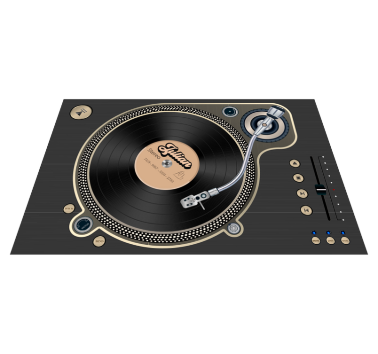 乙烯基光盘名称餐垫 - TenStickers