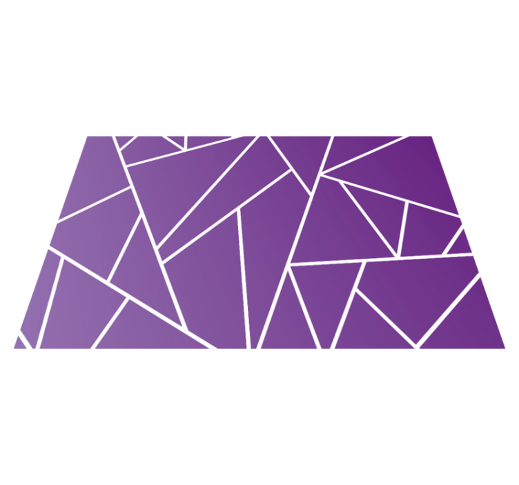 乙烯基餐垫贴图几何紫色图案 - TenStickers