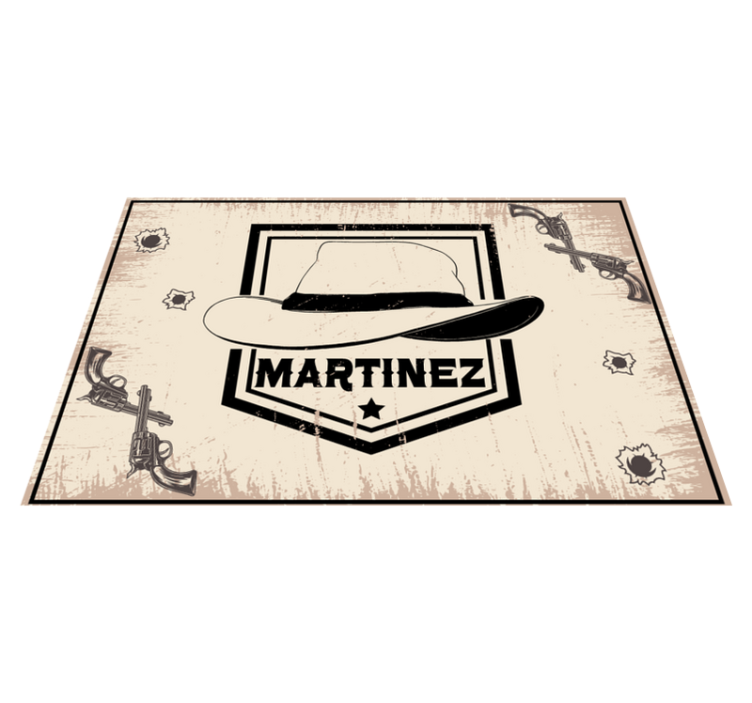 带有名字的牛仔帽 - TenStickers