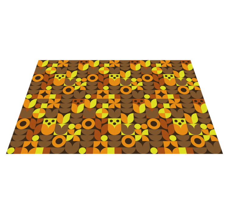 乙烯基餐垫原版彩色几何图案 - TenStickers