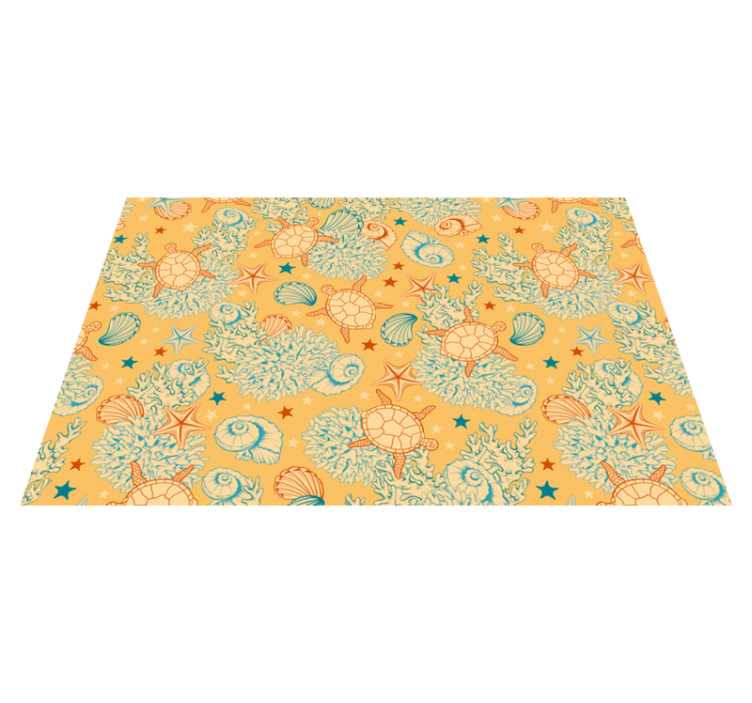 乙烯基餐垫原版贝壳图案餐具 - TenStickers