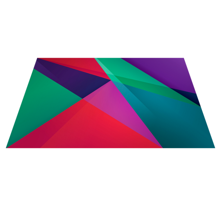 乙烯基餐垫几何彩色设计 - TenStickers