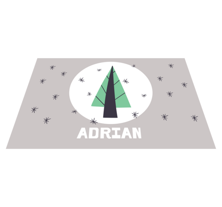 个性化圣诞树圣诞节餐垫 - TenStickers