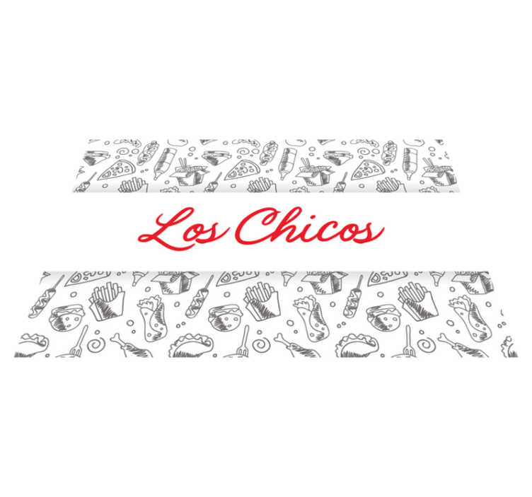 乙烯基儿童餐垫趣味食物插图 - TenStickers