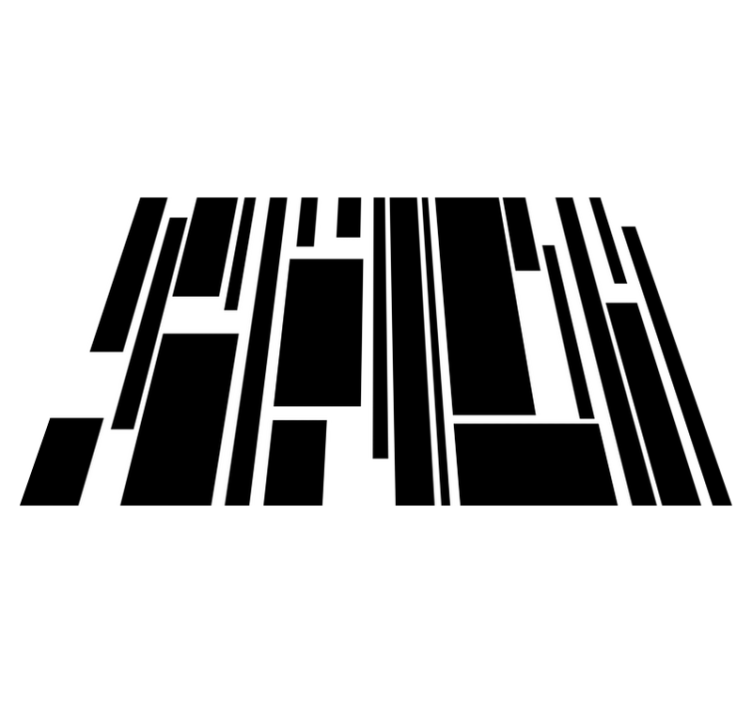 乙烯基餐垫几何桌面布局 - TenStickers