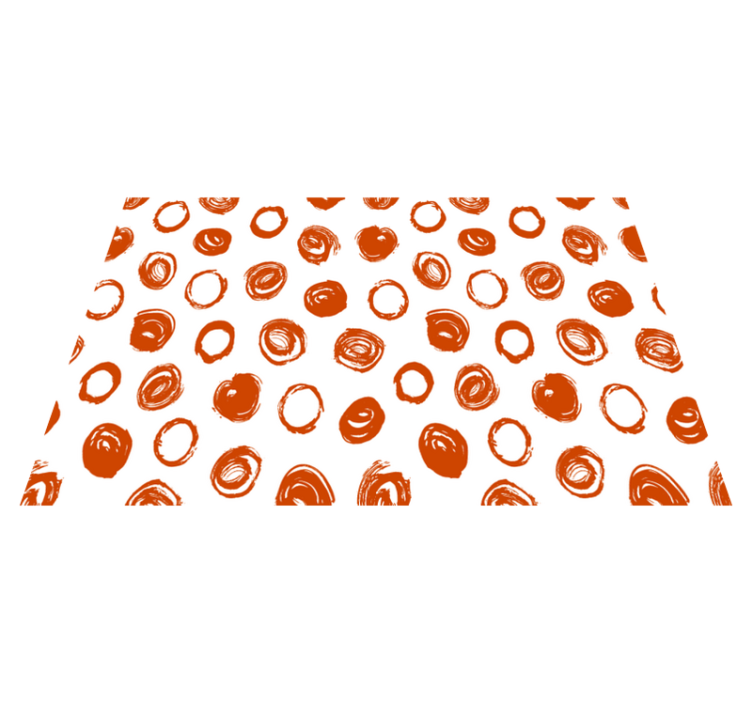 乙烯基餐垫贴图圆形笔触图案 - TenStickers