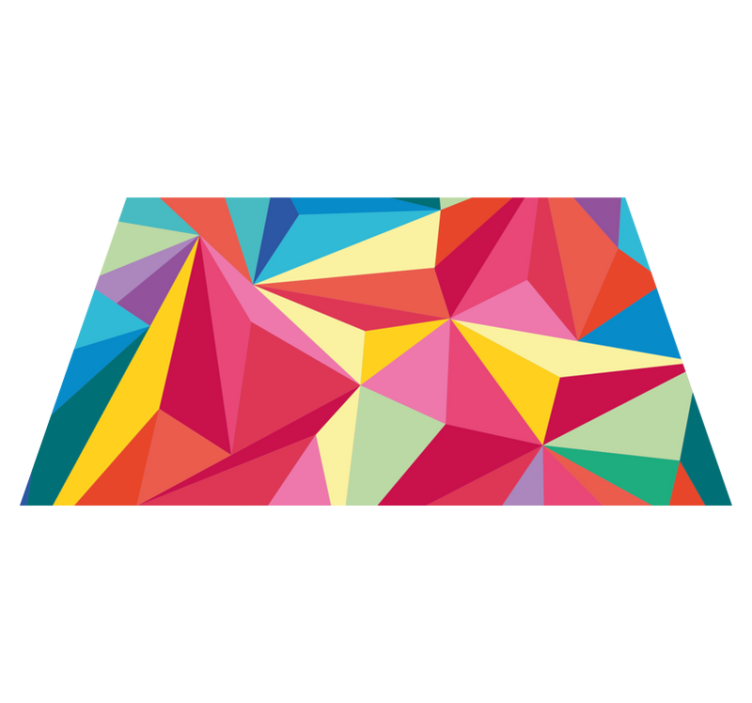 乙烯基餐垫原版几何色彩构成 - TenStickers