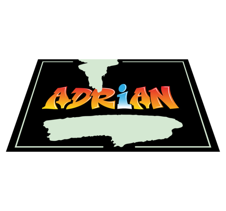 你名字的涂鸦字母餐垫 - TenStickers