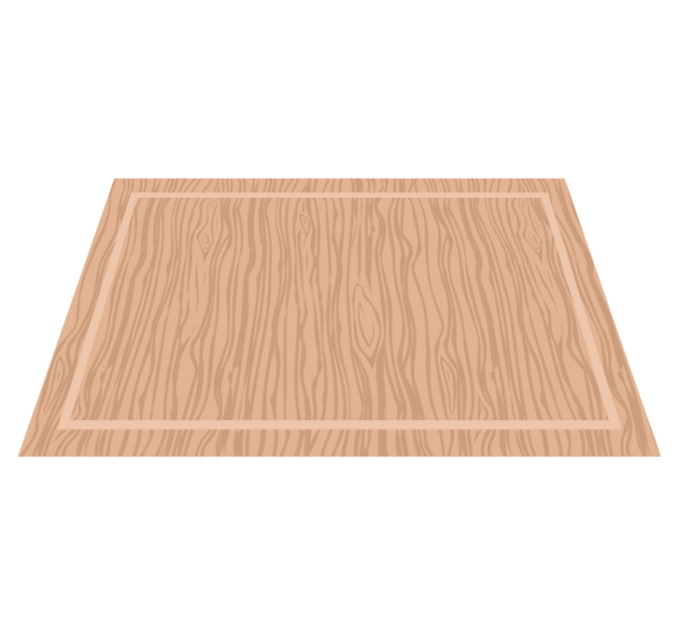 天然硬木地板纹理餐垫 - TenStickers