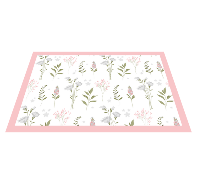 简约的野花图案餐垫 - TenStickers