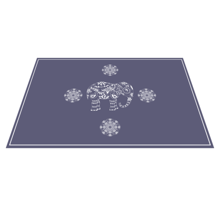 乙烯基餐垫原版大象图案设计 - TenStickers