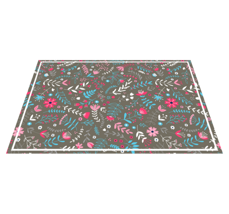 乙烯基餐垫贴图植物纹理效果 - TenStickers