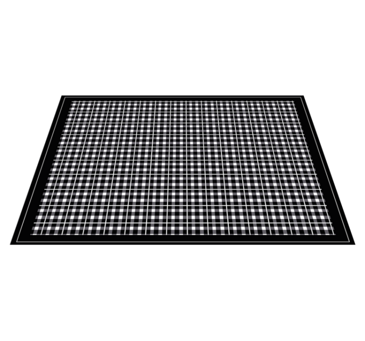 乙烯基餐垫贴图棋盘格桌面 - TenStickers