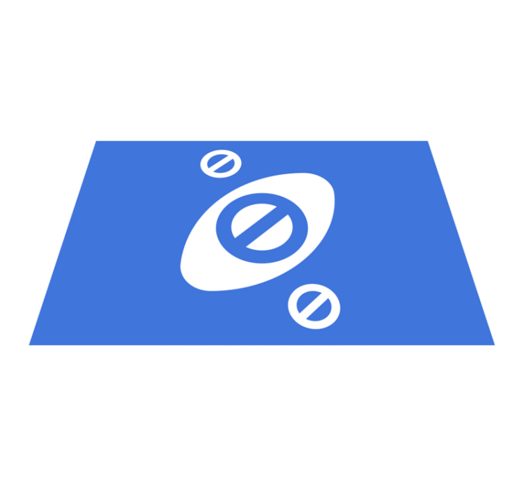 乙烯基餐垫简约蓝色点缀 - TenStickers