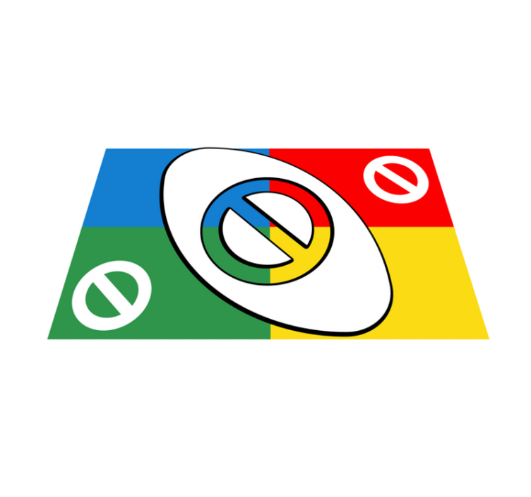 乙烯基餐垫抽象彩色图形 - TenStickers