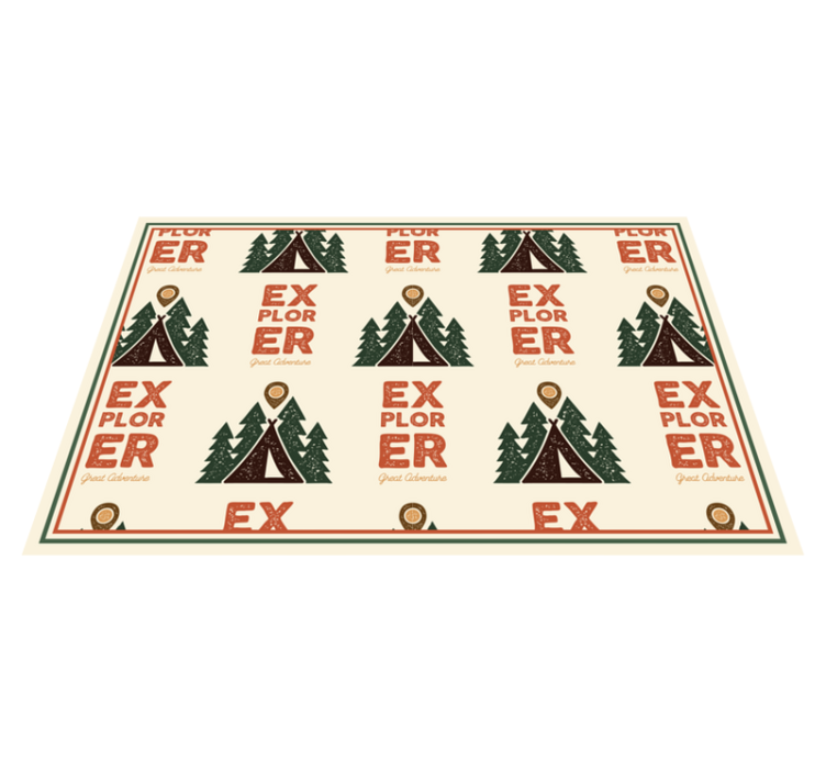 乙烯基餐垫原版探险冒险图案 - TenStickers