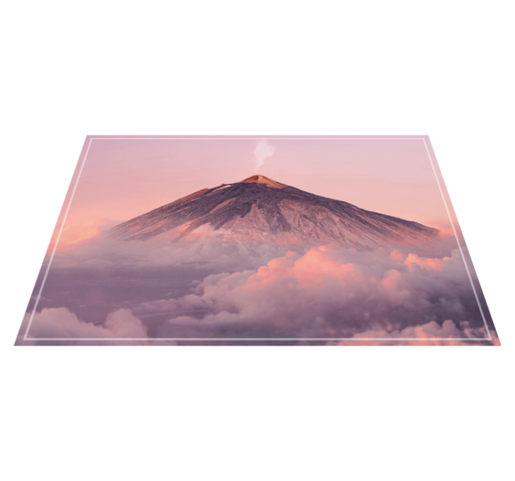 乙烯基餐垫火山山地风景 - TenStickers
