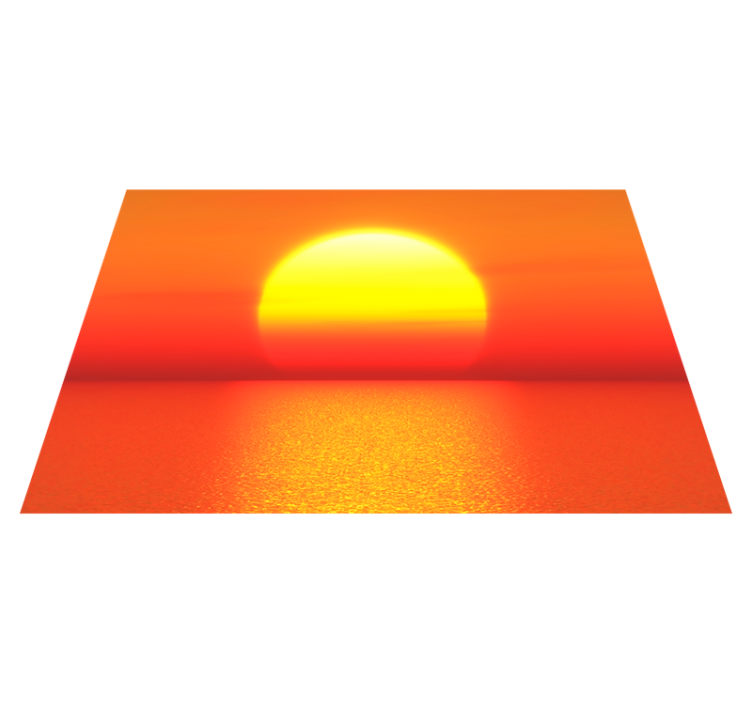 乙烯基餐垫日落地平线 - TenStickers